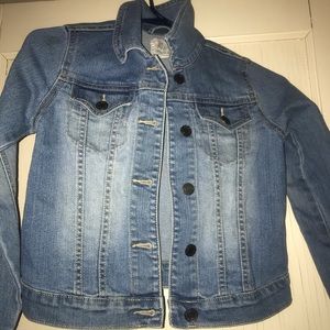 Girls medium 7/8 jean jacket